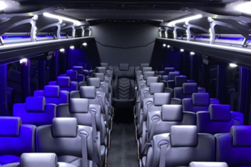Diamond Bar Charter Bus Interior