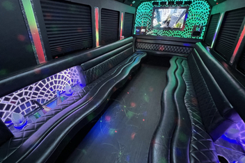 Diamond Bar Limo Bus Interior