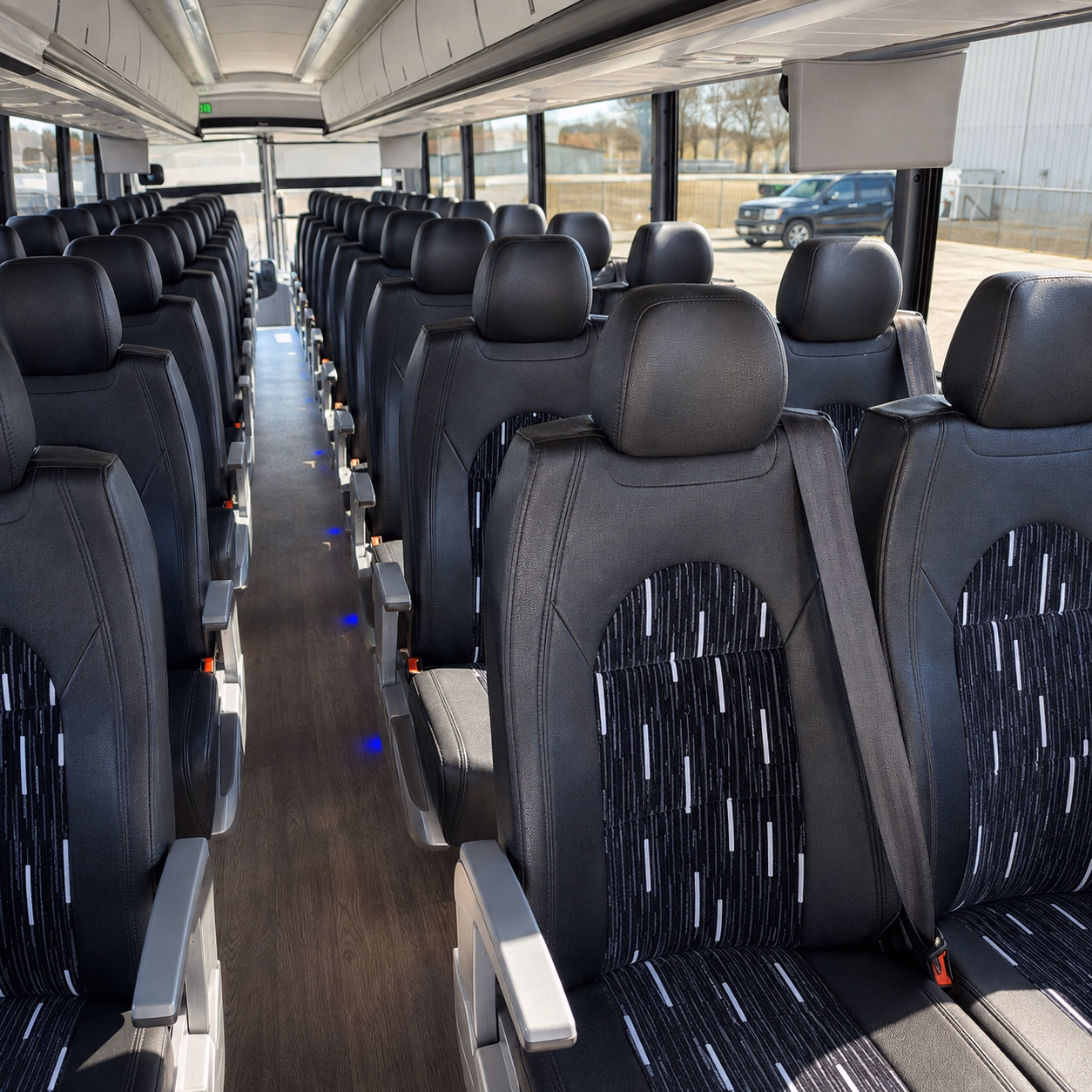 diamond bar charter bus interior